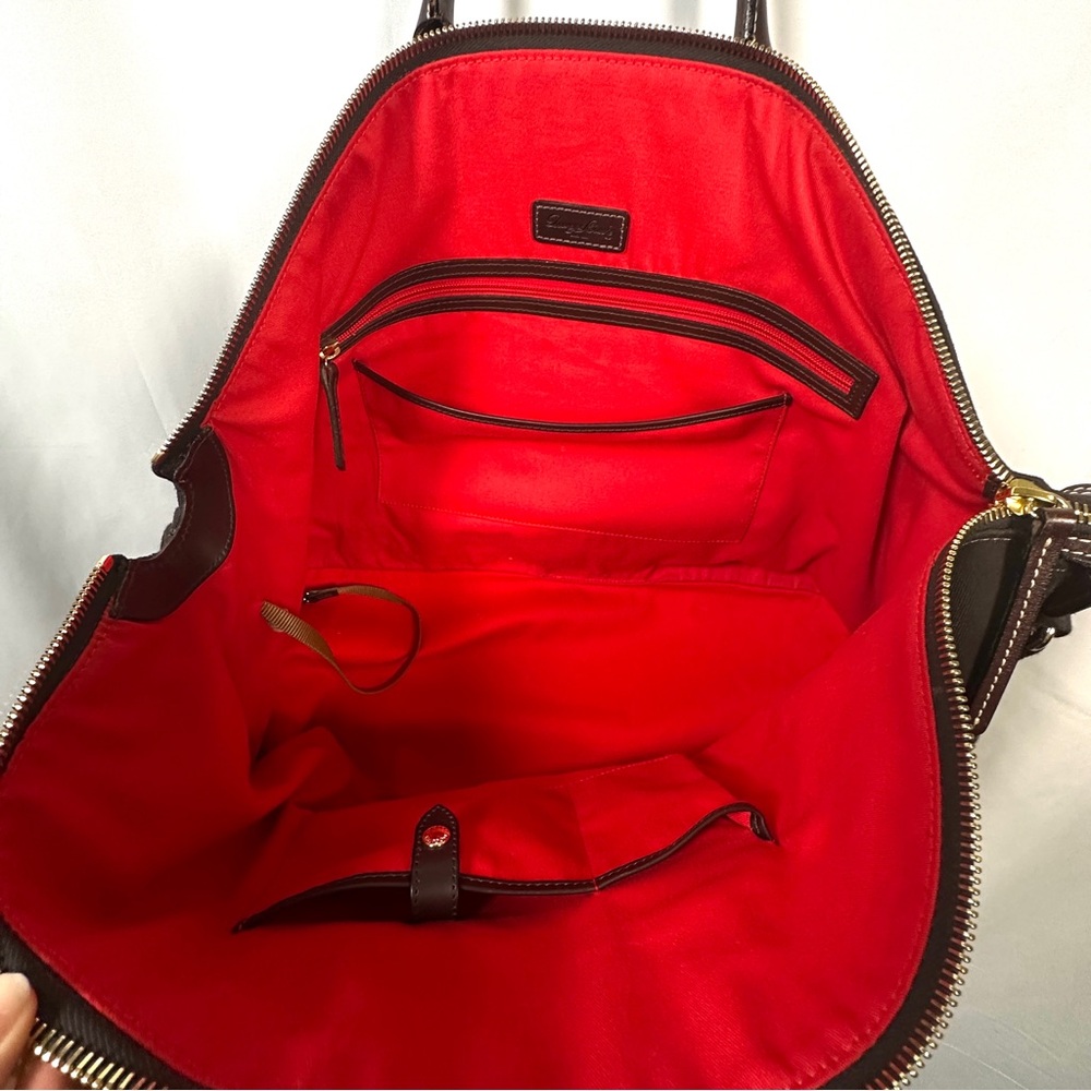 Dooney & Bourke Vintage Canvas Large Weekender Duffle Bag - Picture 15 of 16